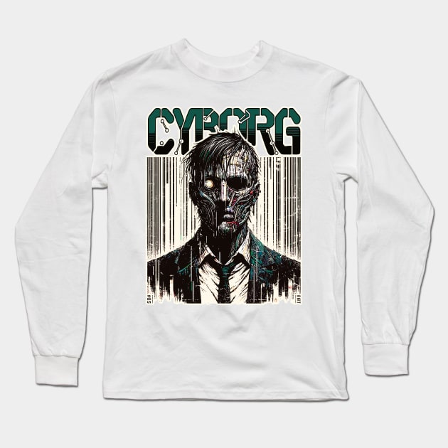 Cyborg Long Sleeve T-Shirt by aswIDN